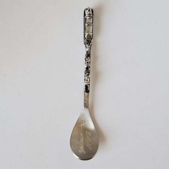 Vtg PCW 1985 Pewter Canada Yellowknife NWT Dog Sled Souvenir Collectors Spoon - Picture 15 of 17